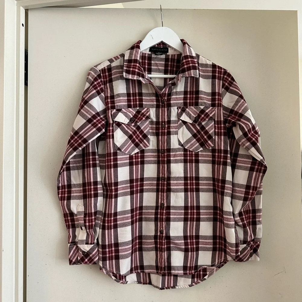 Sanctuary Plaid Button Down Shirt - Picture 1 of 5
